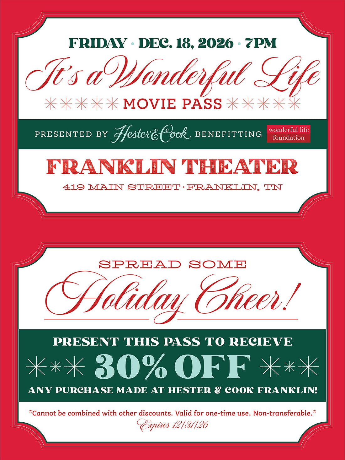 Movie pass for It&