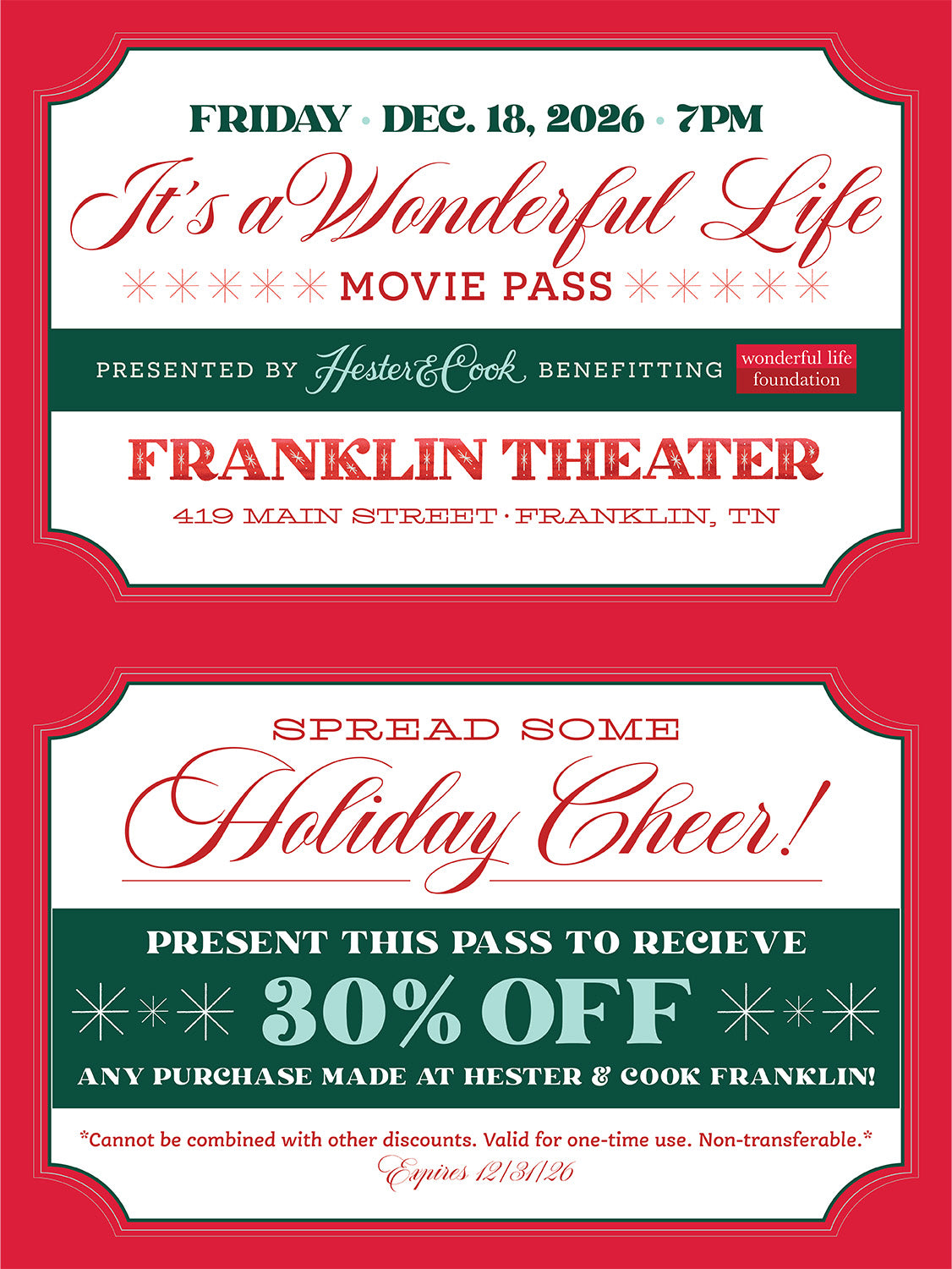 Movie pass for It&