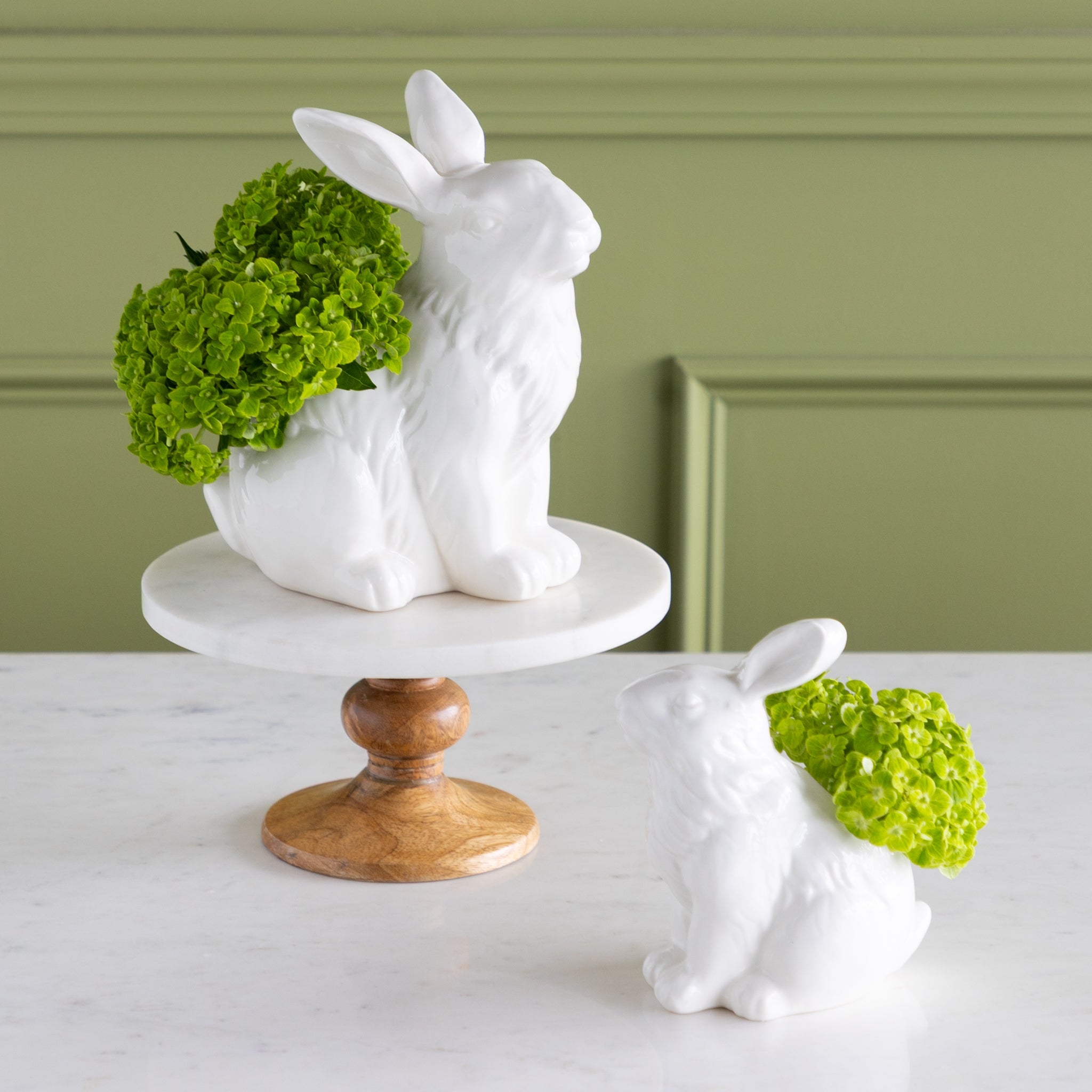 White Porcelain Rabbit Container – Hester & Cook