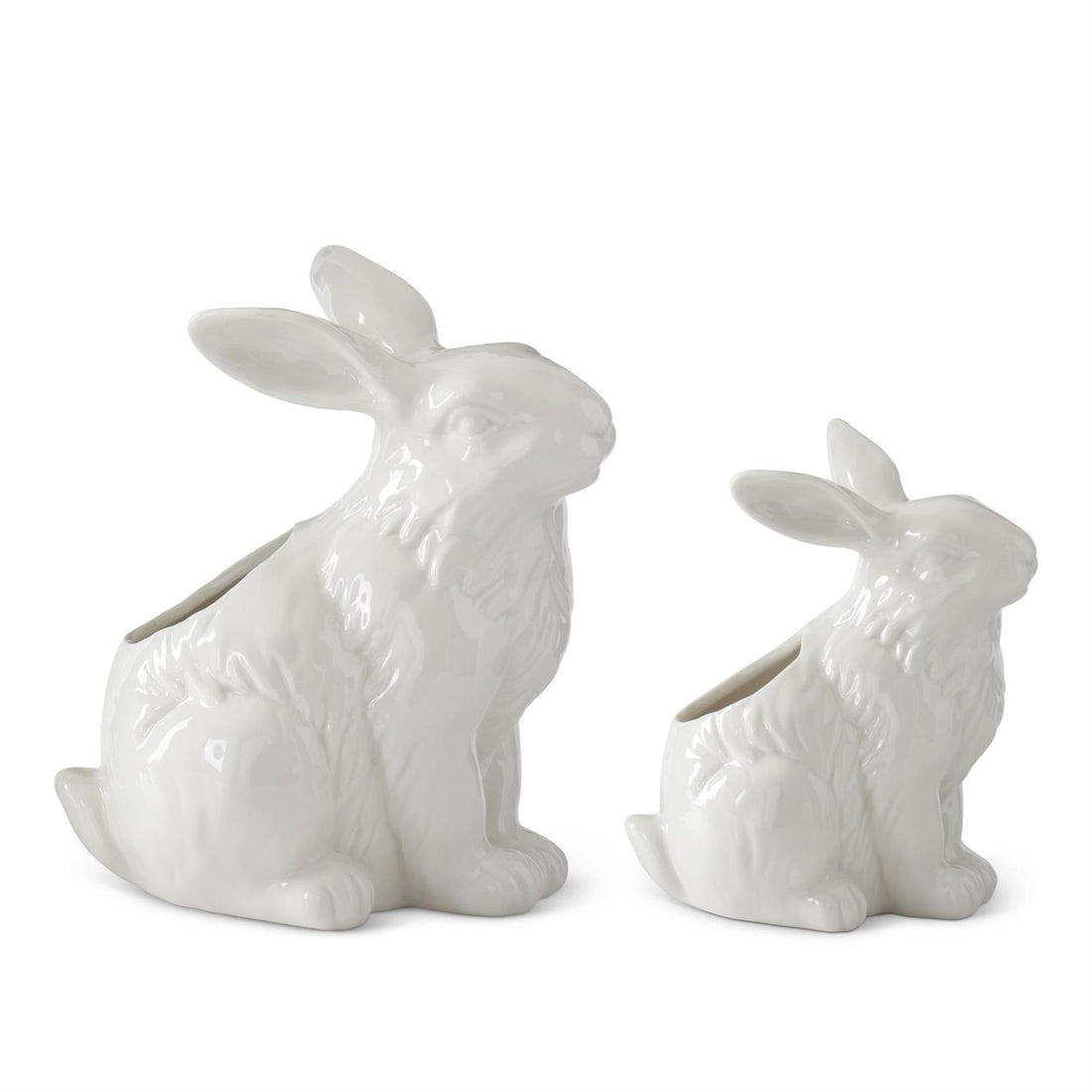 White Porcelain Rabbit Container