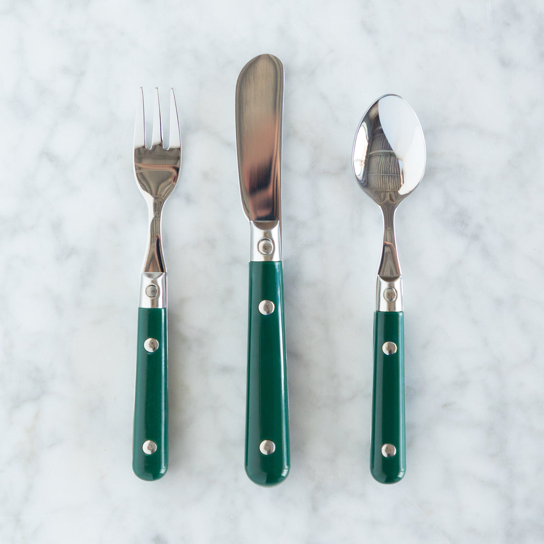 LePrix Mini Cutlery in Green