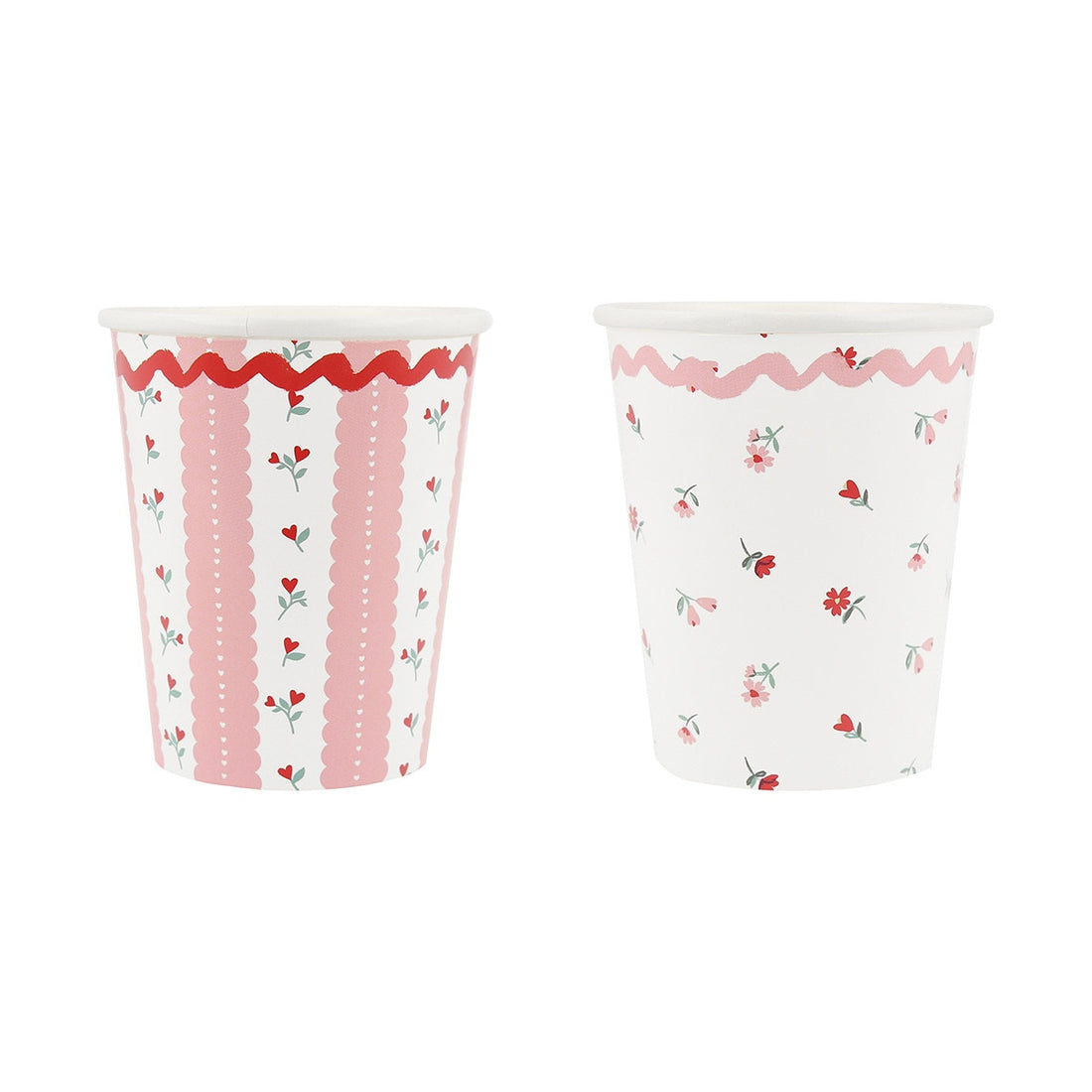 Vintage Rose Heart Cups by Meri Meri