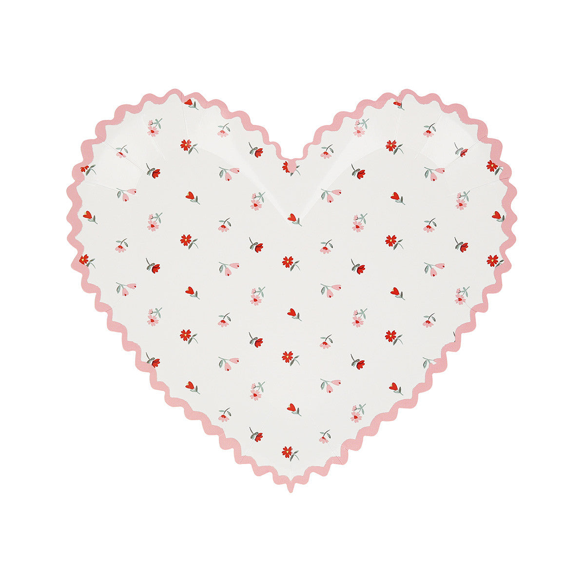 Vintage Rose Heart Plates by Meri Meri