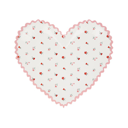 Vintage Rose Heart Plates by Meri Meri