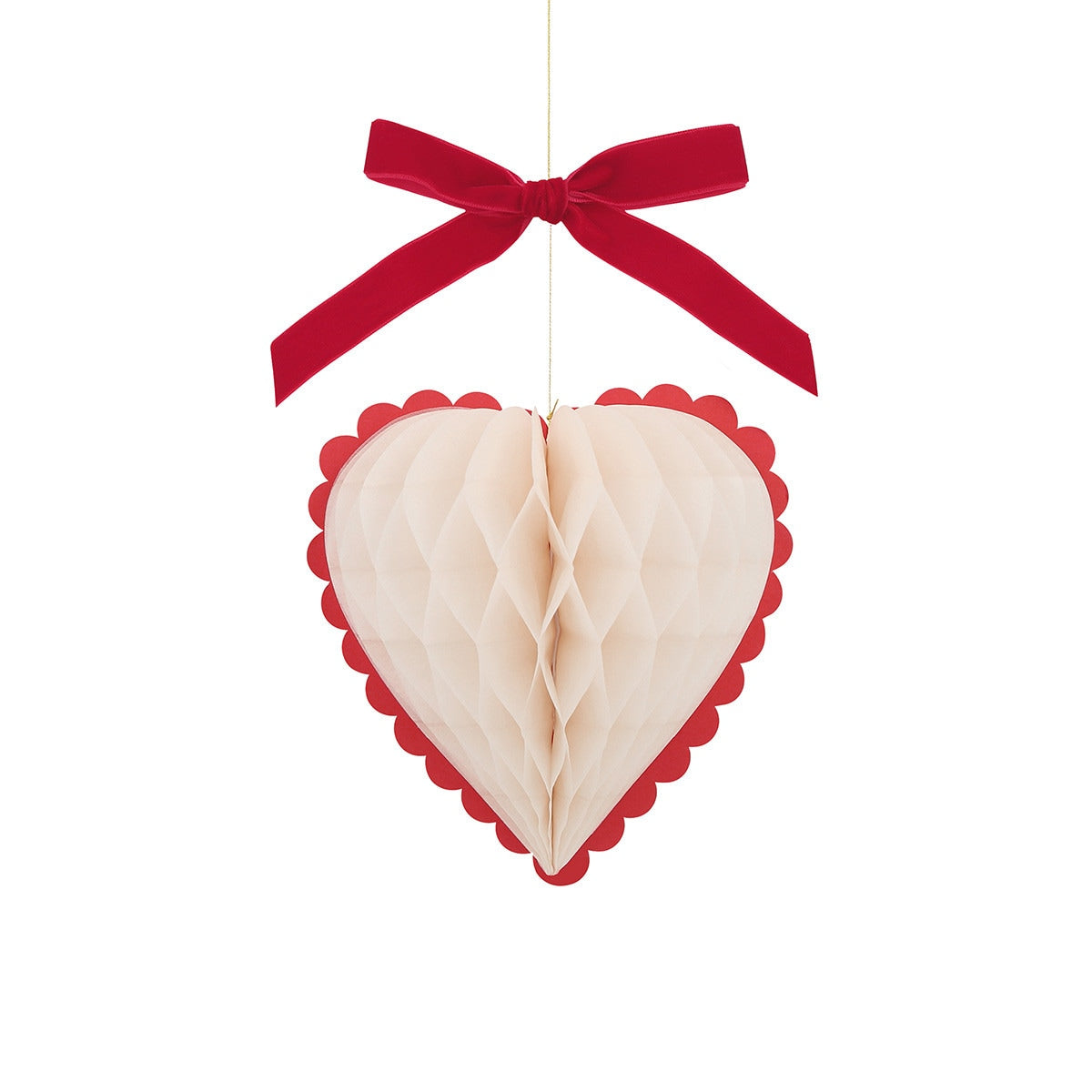 Honeycomb Heart Decorations by Meri Meri