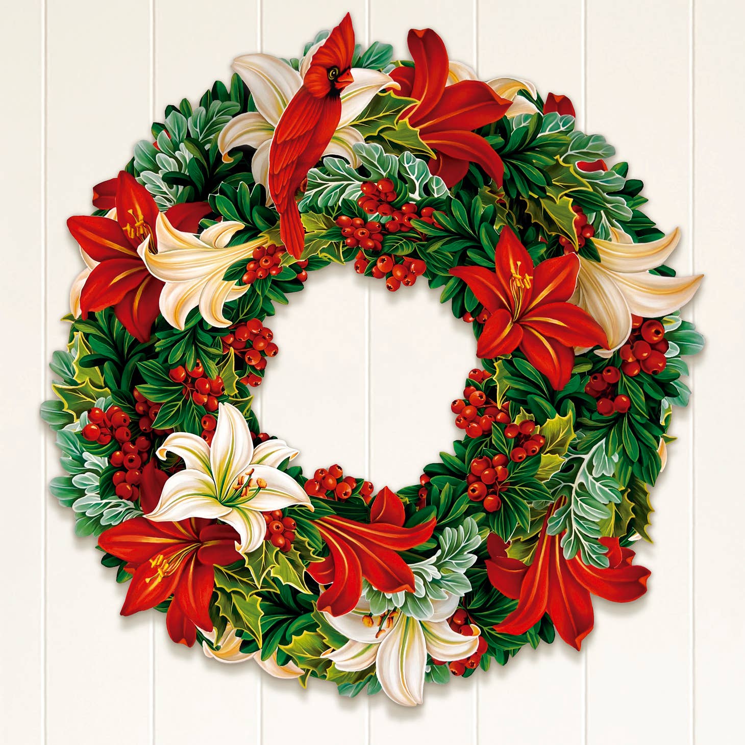 Winter Joy Wreath Pop Up Card