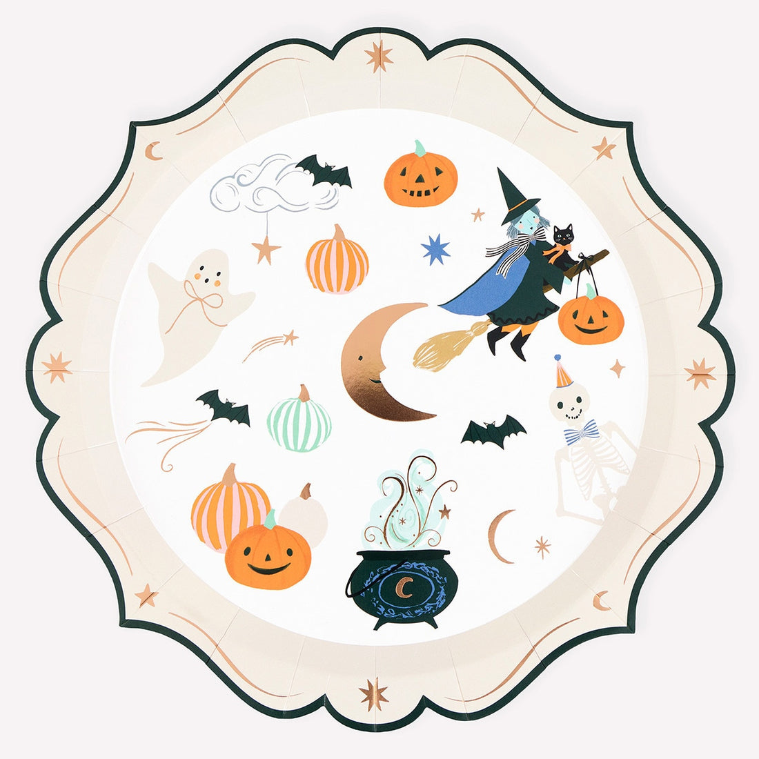 Ornate Halloween Paper Plates