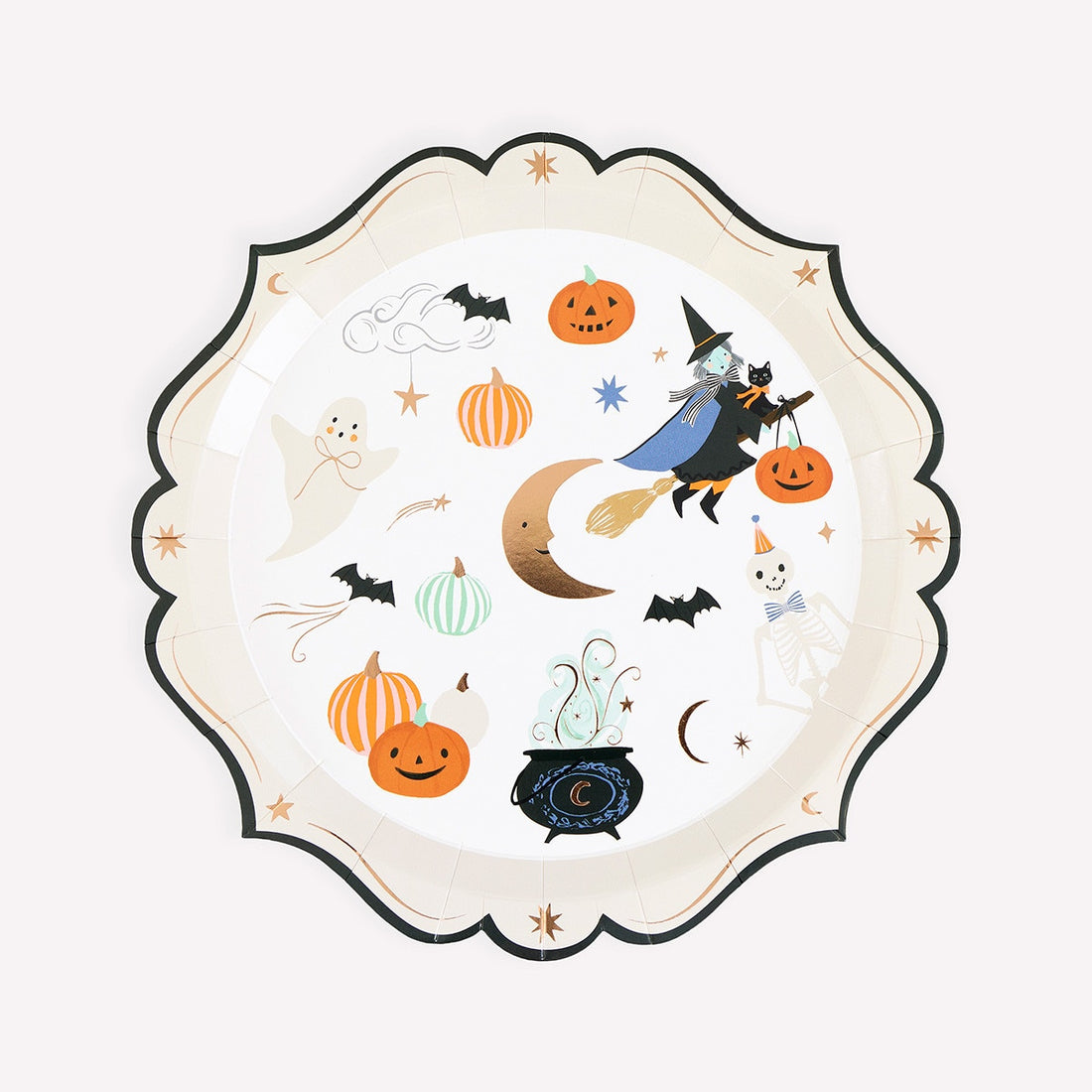 Ornate Halloween Paper Plates