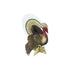 Decorative turkey place card on a white background.