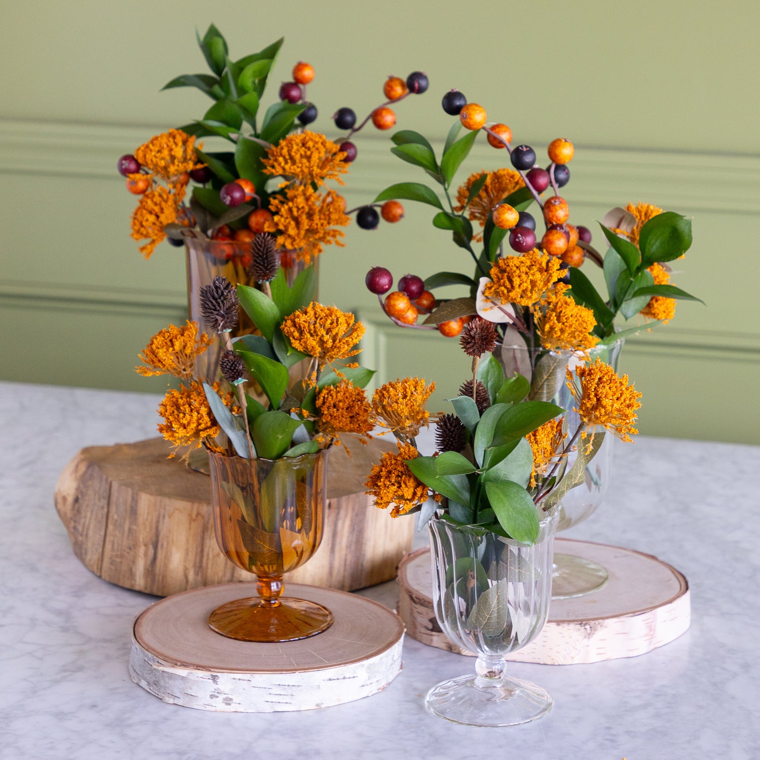 Clear Fluted Vase