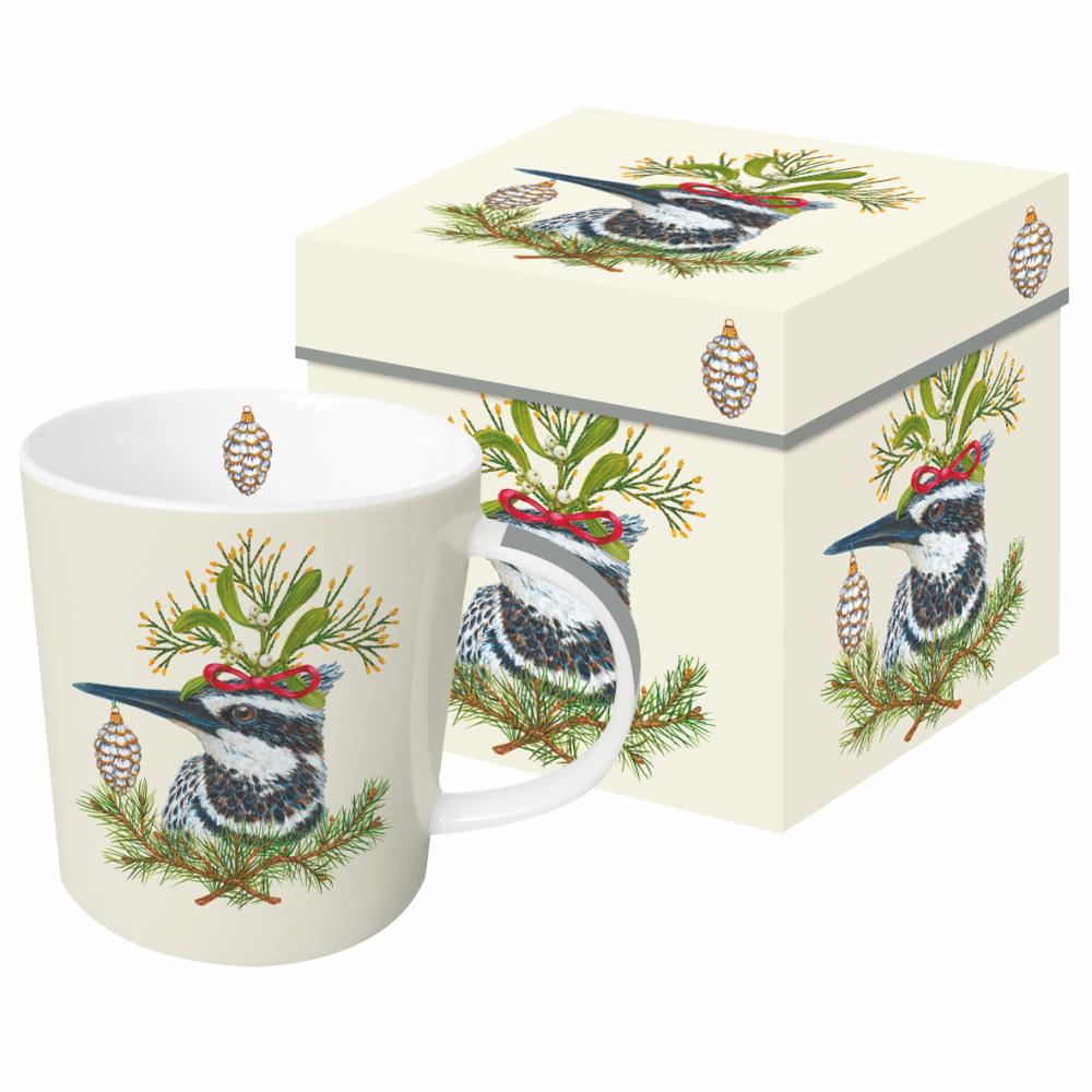 Kingfisher Holiday Mug in Gift Box