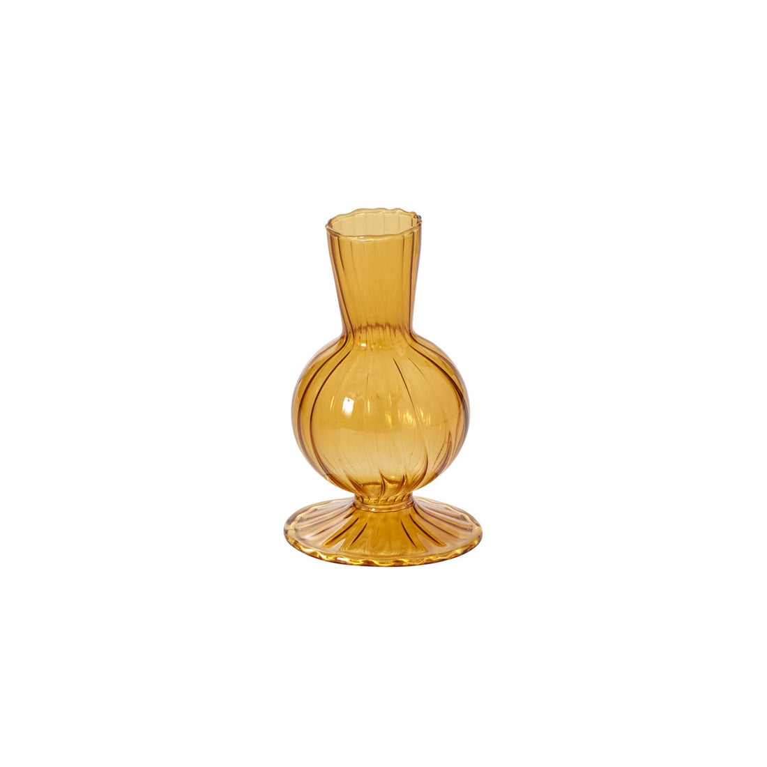 Amber Vintage Boutique Vase on a white background