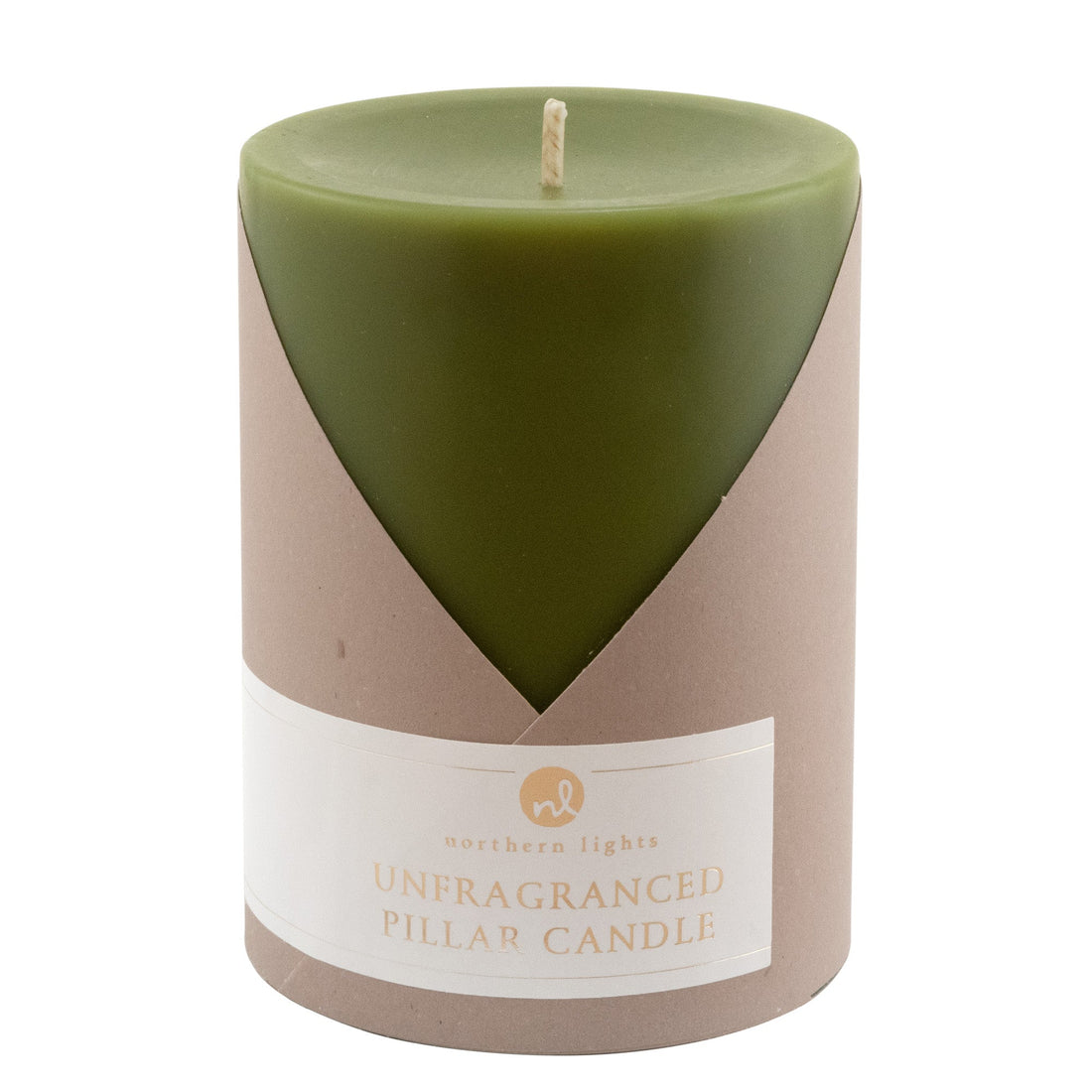 Moss Green Pillar Candle