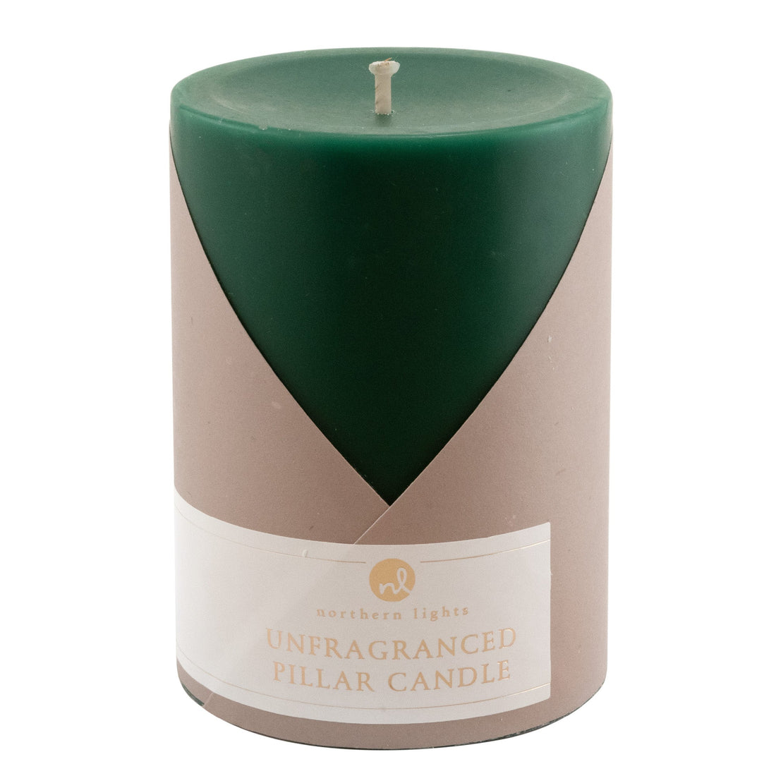 Hunter Green Taper Candle in packaging