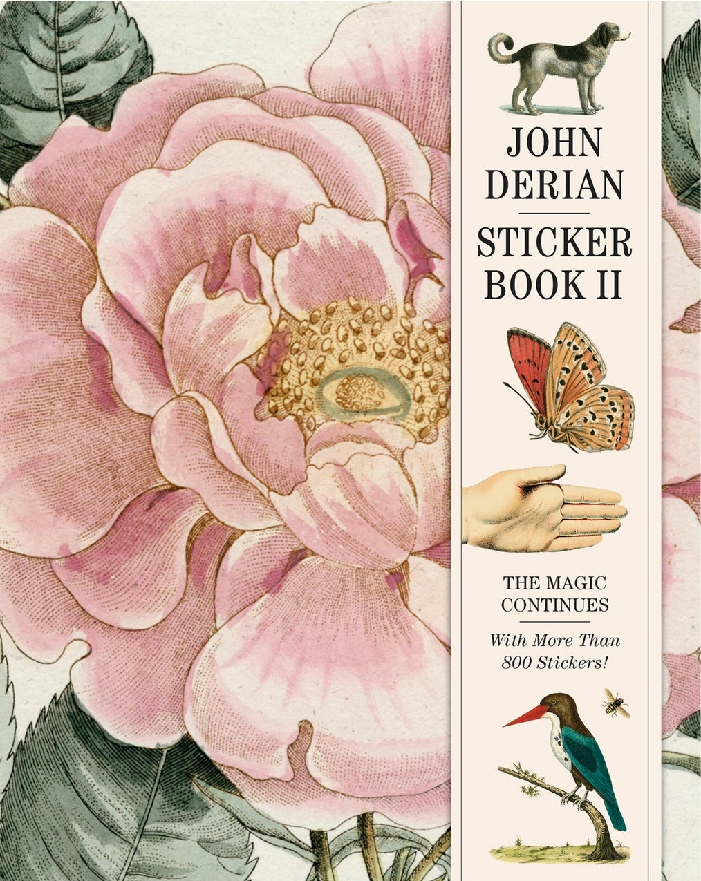John Derian Sticker Book II with floral and nature-themed design.