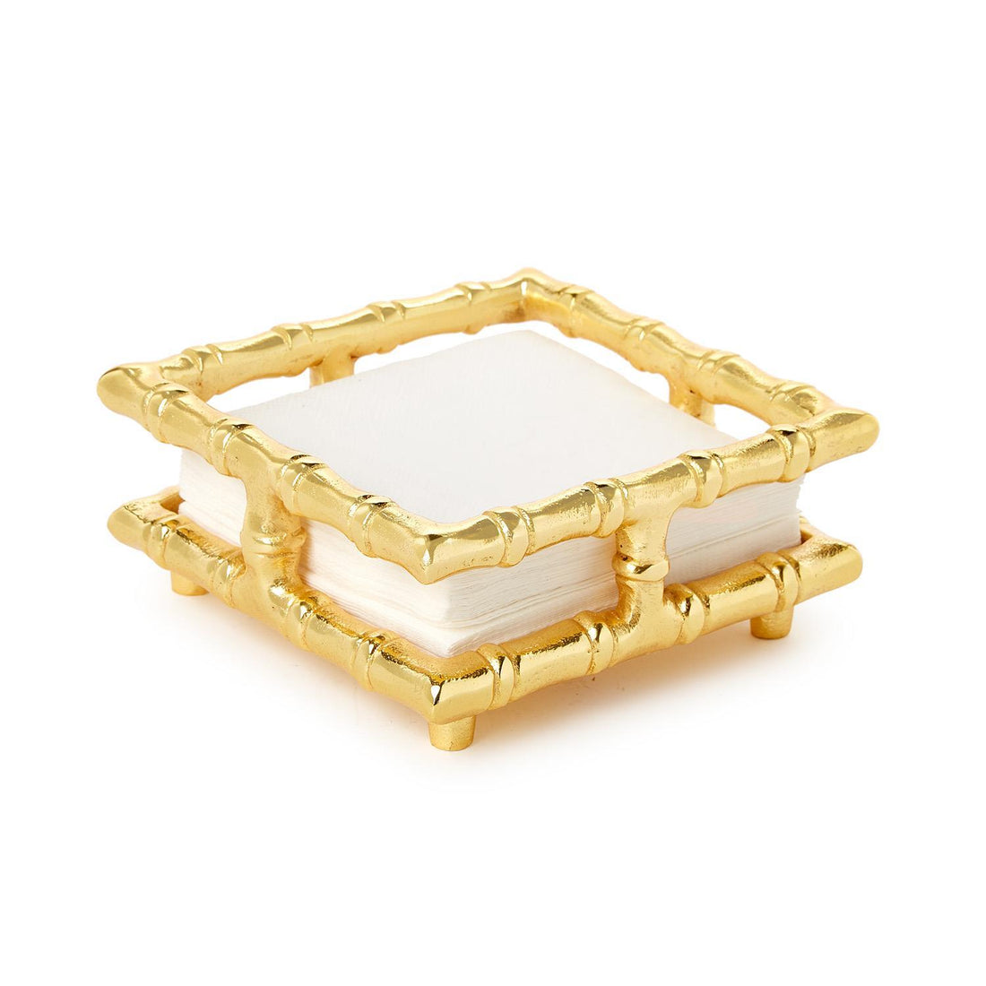 Gold Bamboo Napkin Holder