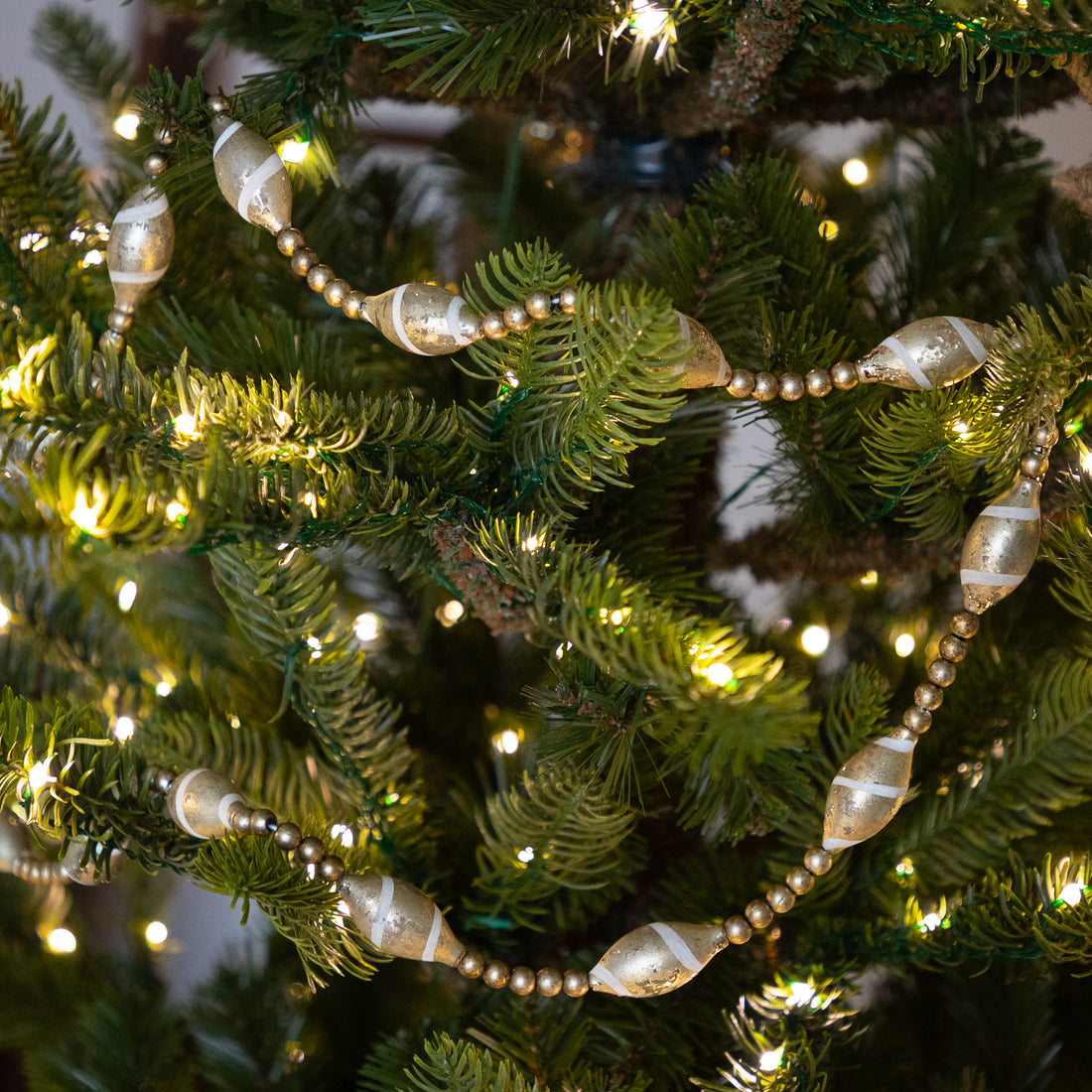 Glass Gold Drop Bead Garland