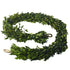 An assembled Preserved Boxwood Garland by Accent Decor on a white background.