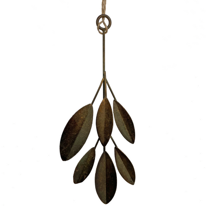 Metal Olive Leaves Ornament