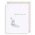 Greeting card with a vase of flowers and &