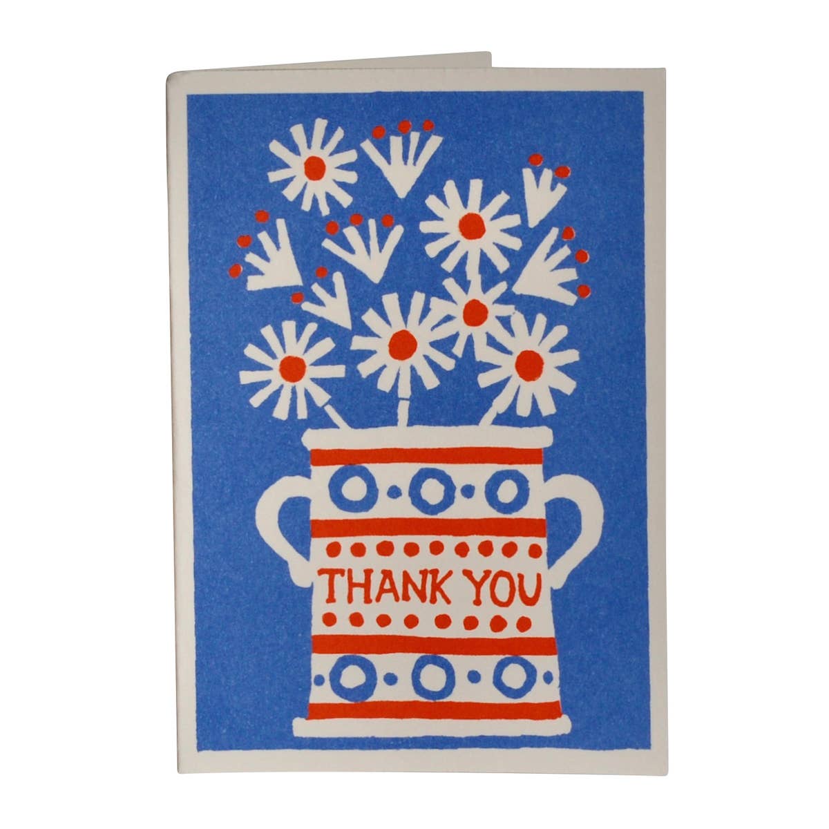 Greeting card with floral design and &