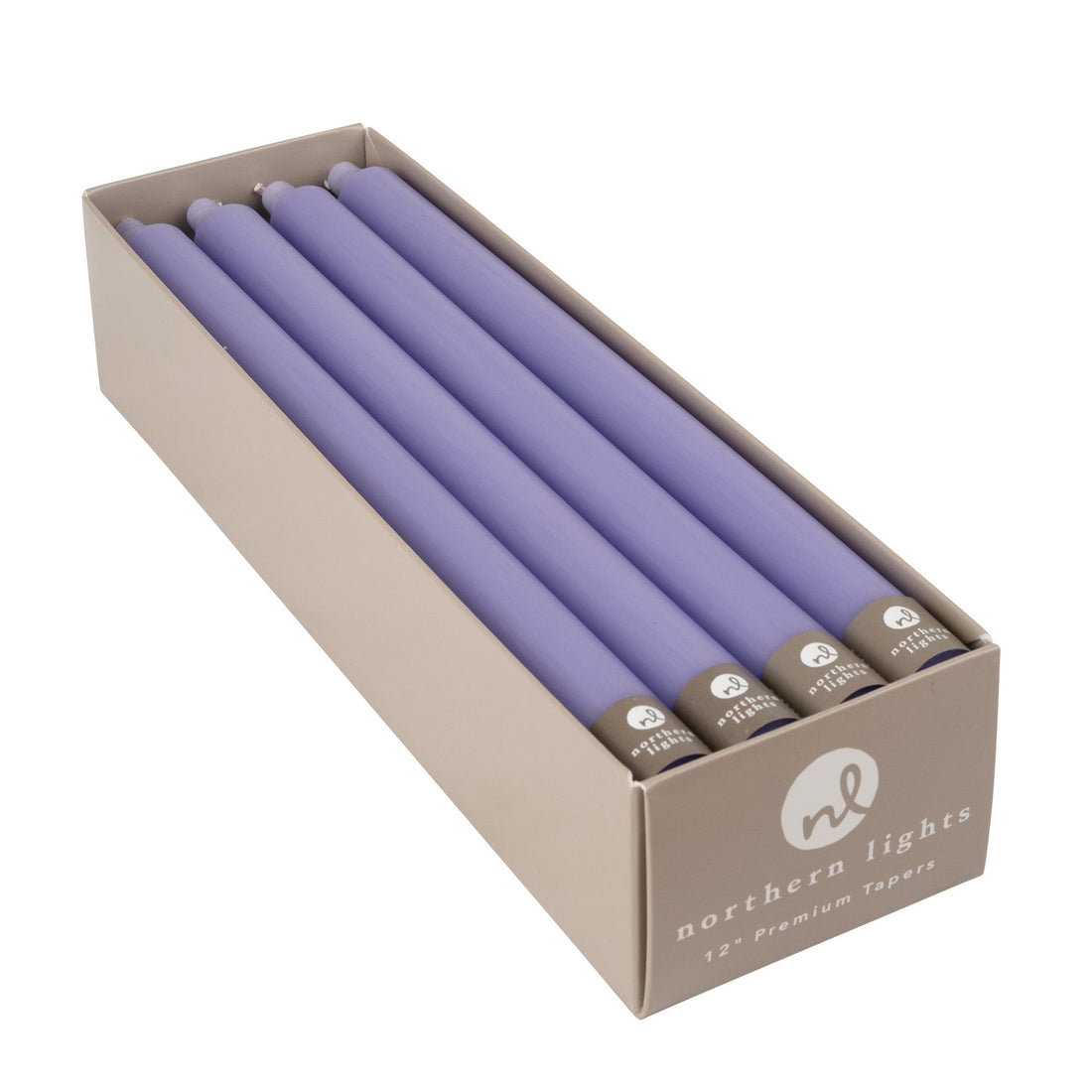 Lilac 12&quot; Taper Candle