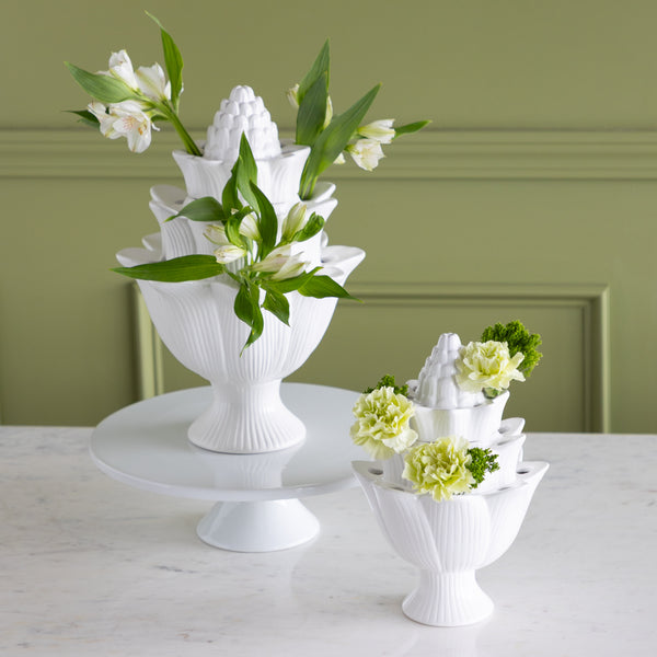 White Artichoke Tulipiere – Hester & Cook