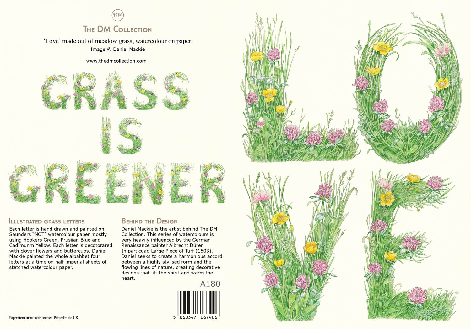 Front and back of Love Card. 