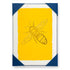Set of greeting cards with a yellow background and a large gold bee on them.