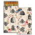 Matches with bee and honeycomb design on a white background