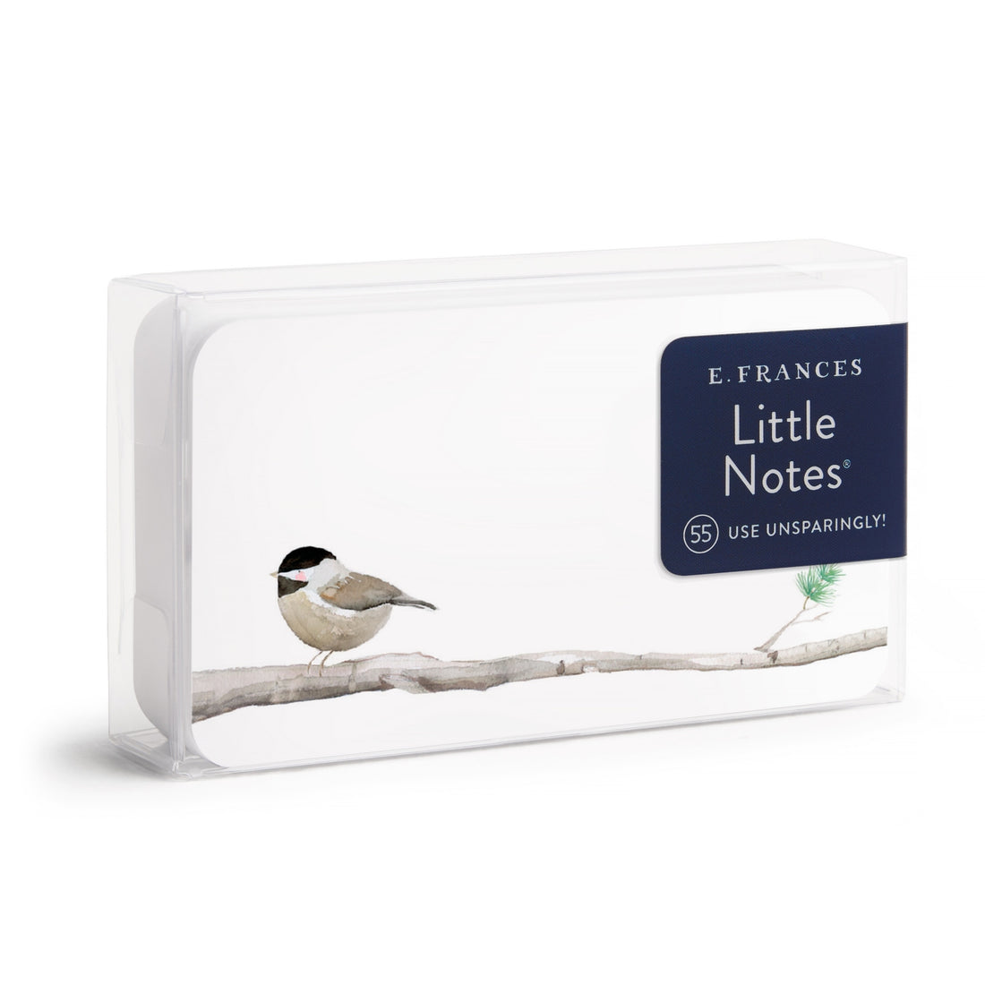 Pack of E. Frances Little Notes with a bird illustration on a white background.