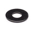 Black washer on a white background.