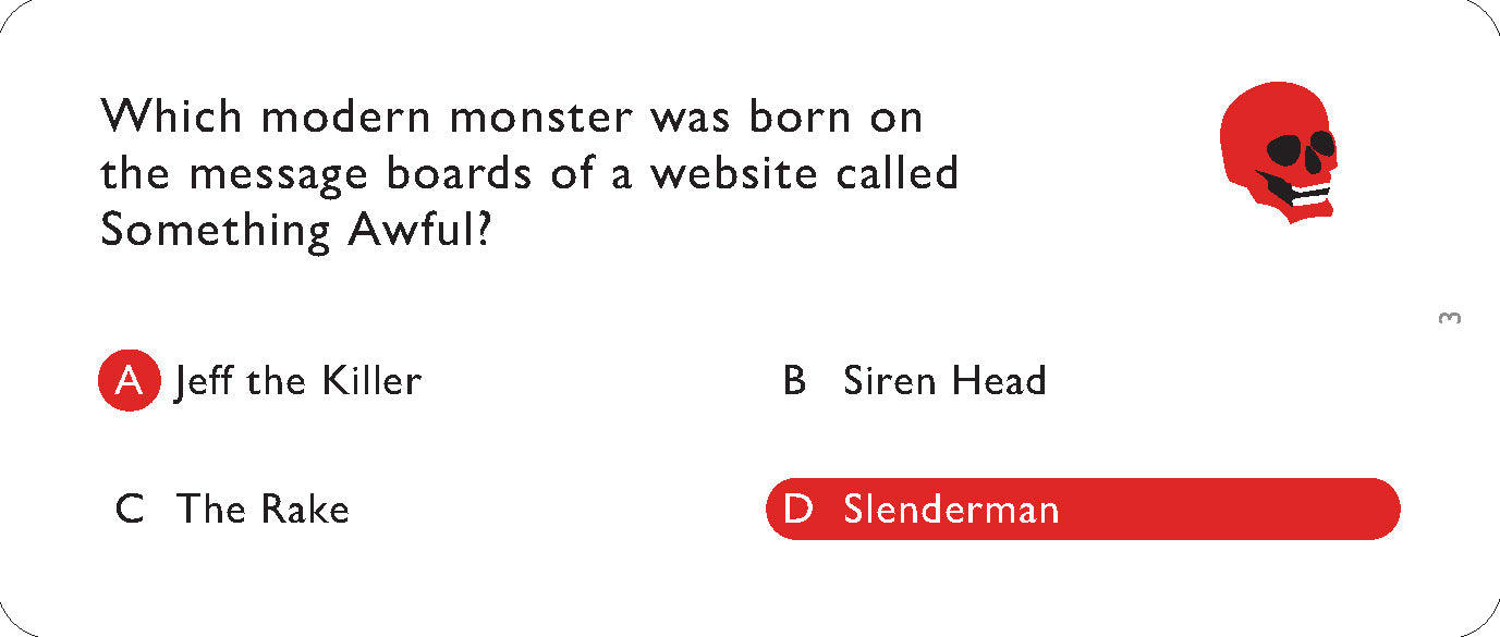 Question about a modern monster from website &