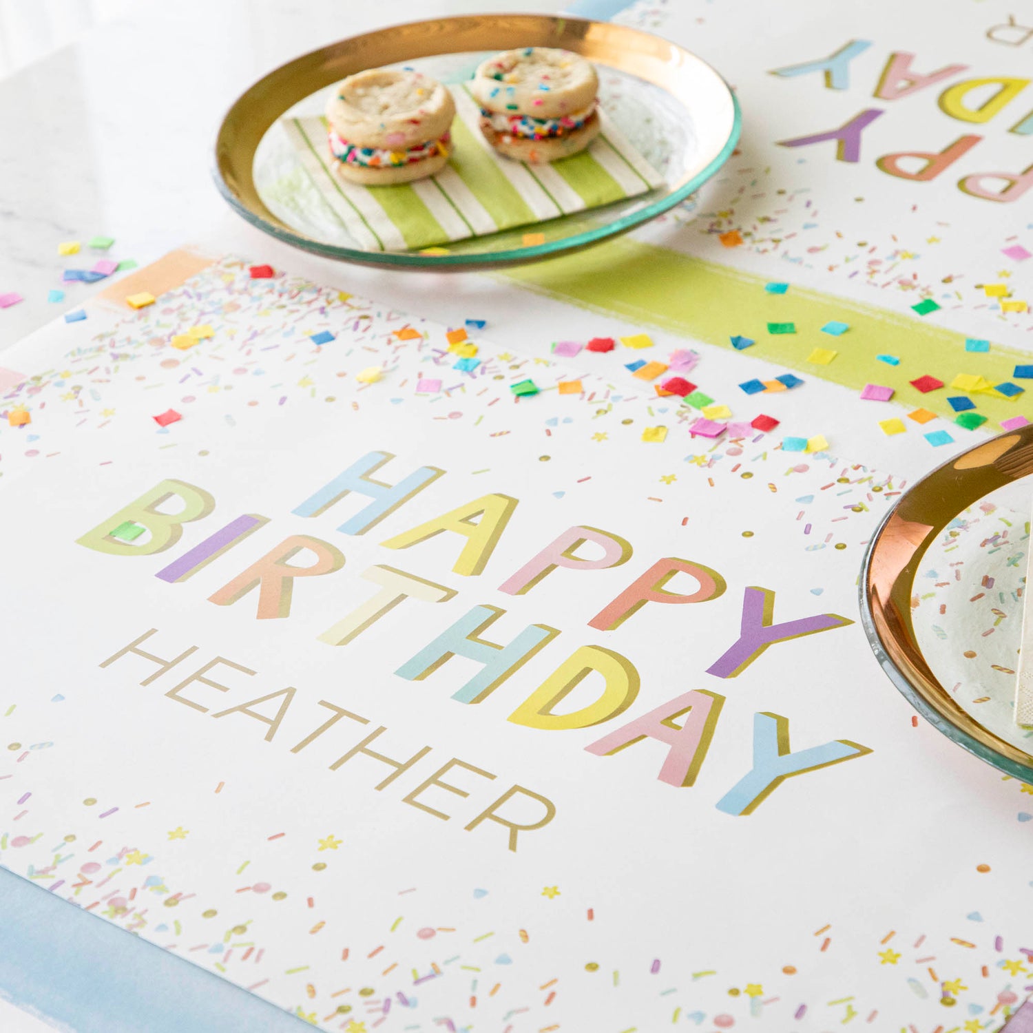 Happy Birthday Sprinkles Personalized Placemat