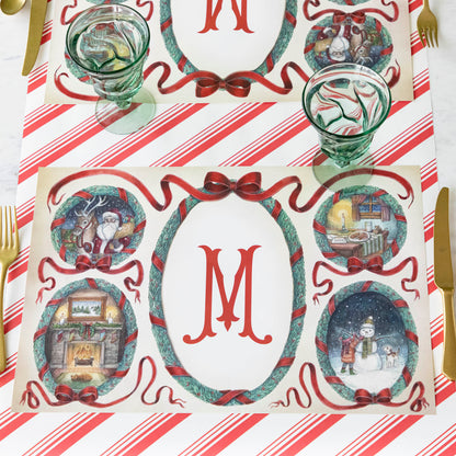 O Christmas Tree Monogram Placemat