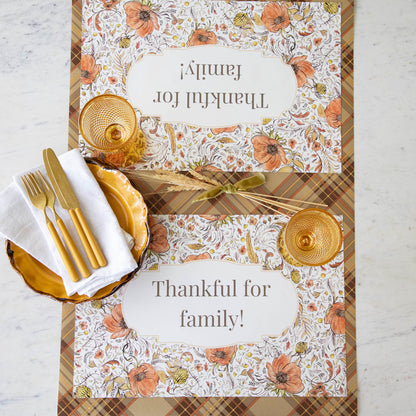 Autumn Arrangement Personalized Placemat