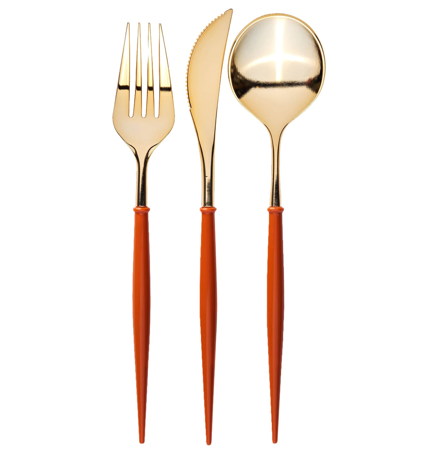 Gold/Pumpkin Cutlery Set
