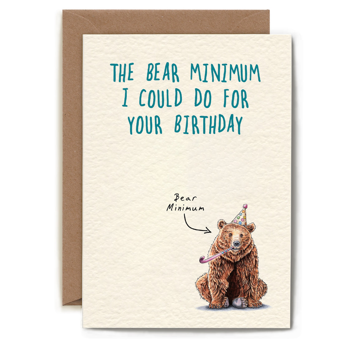 Bear Minimum Birthday Card