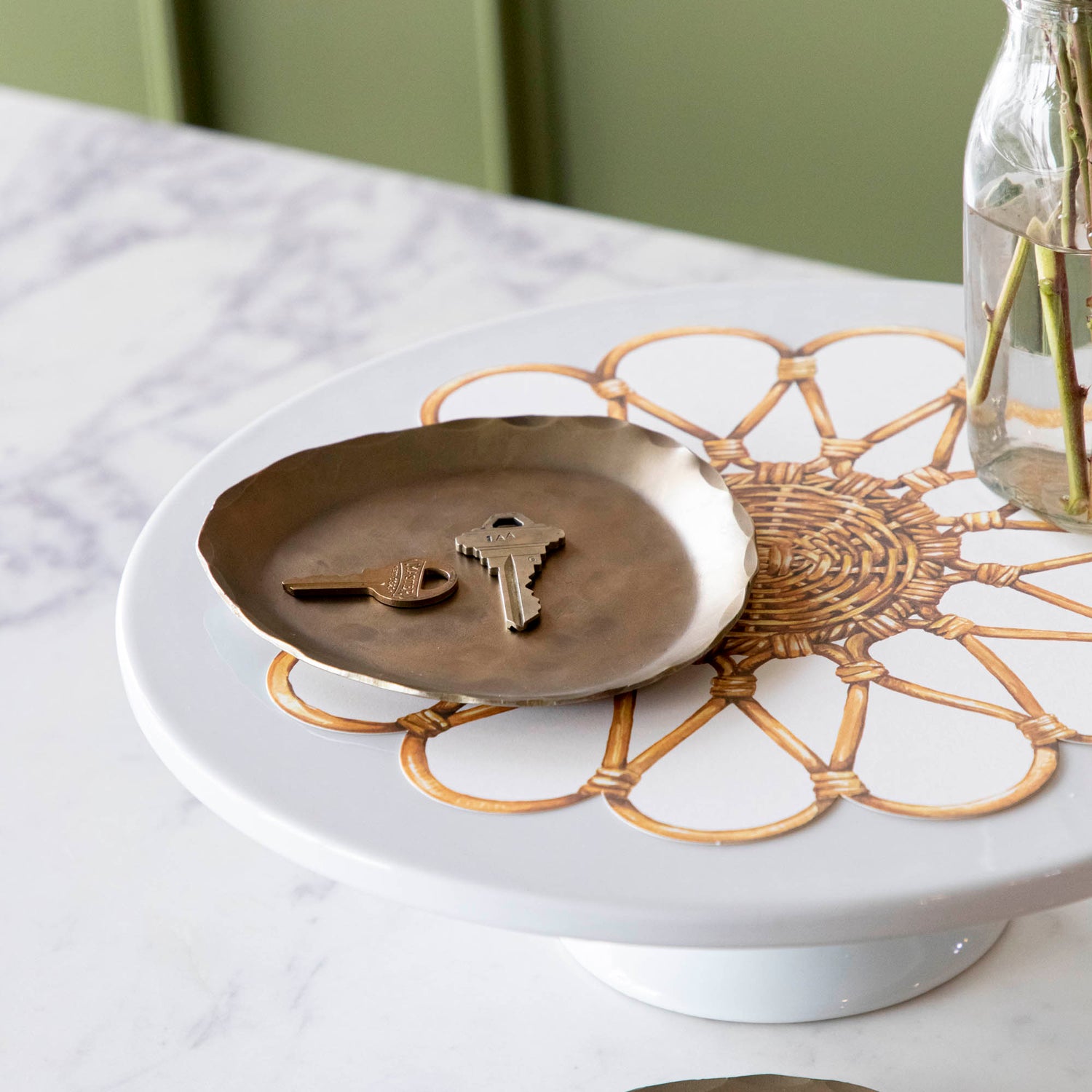 Fika Organic Brass Plate