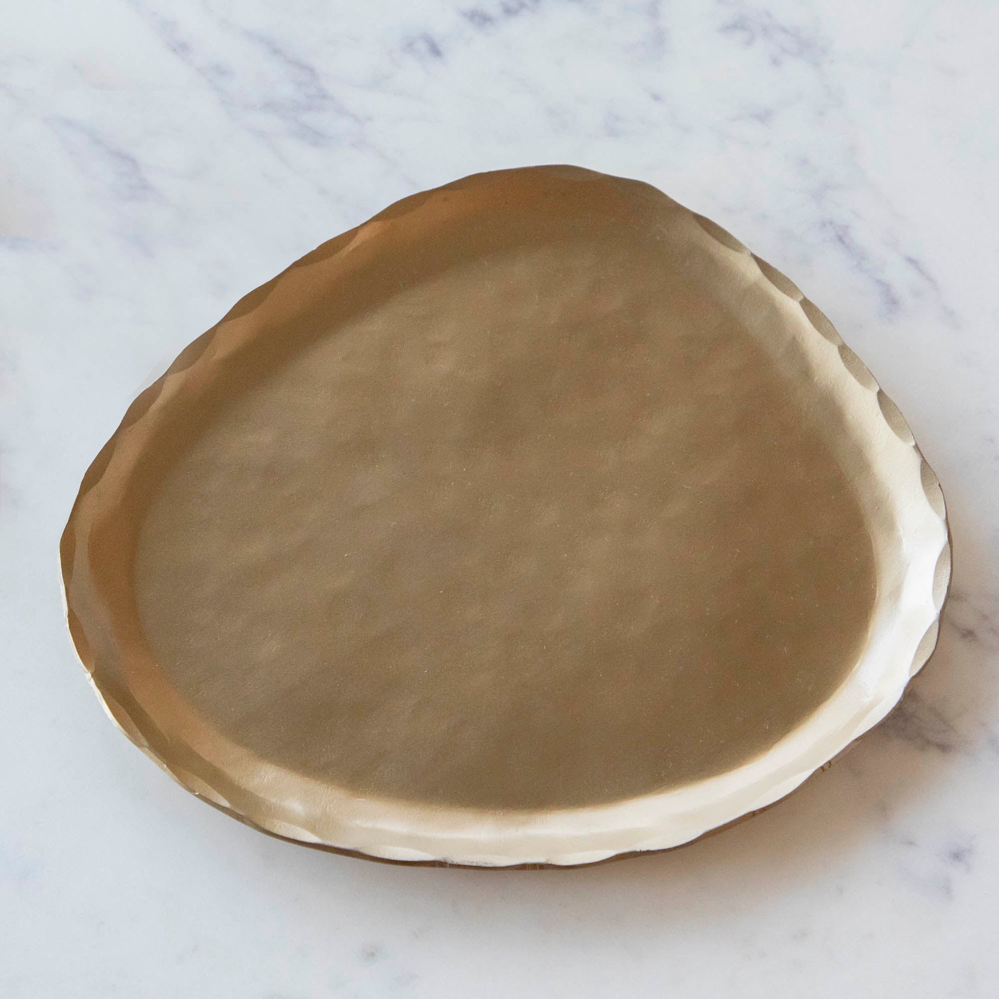 Fika Organic Brass Plate