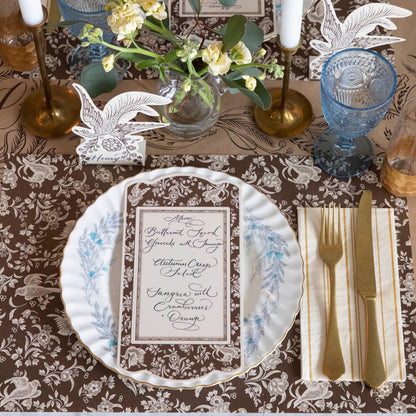 Brown Regal Peacock Placemat