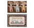 Three toy mice in a matchbox with a vintage-style label.