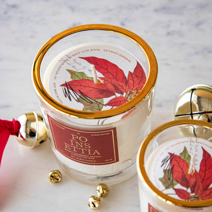 Poinsettia Candle