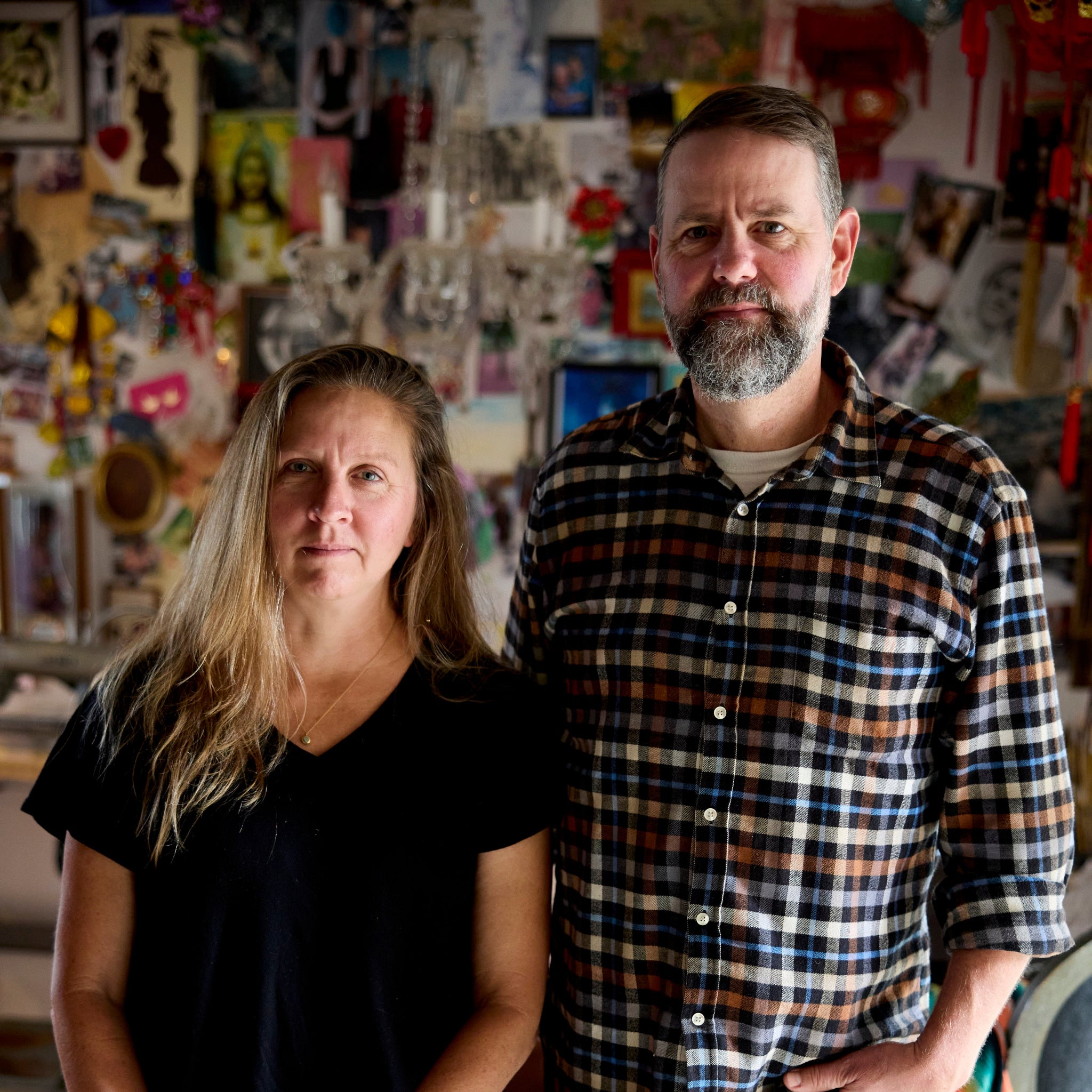 Catherine Greenup and her business partner Carl Finley.