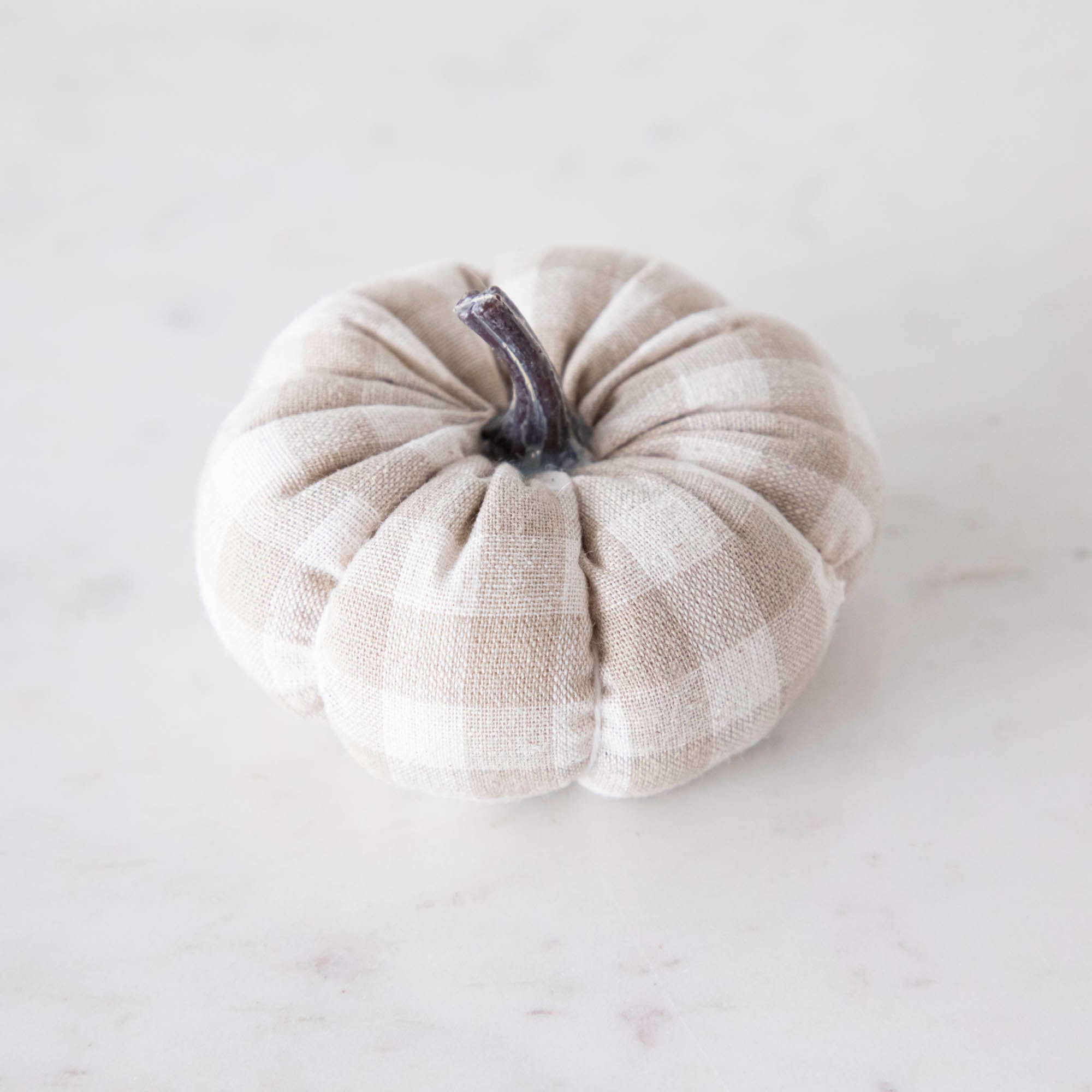 Check Fabric Pumpkin