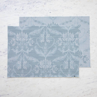 Damask Rectangle Placemats showing each side of the placemat