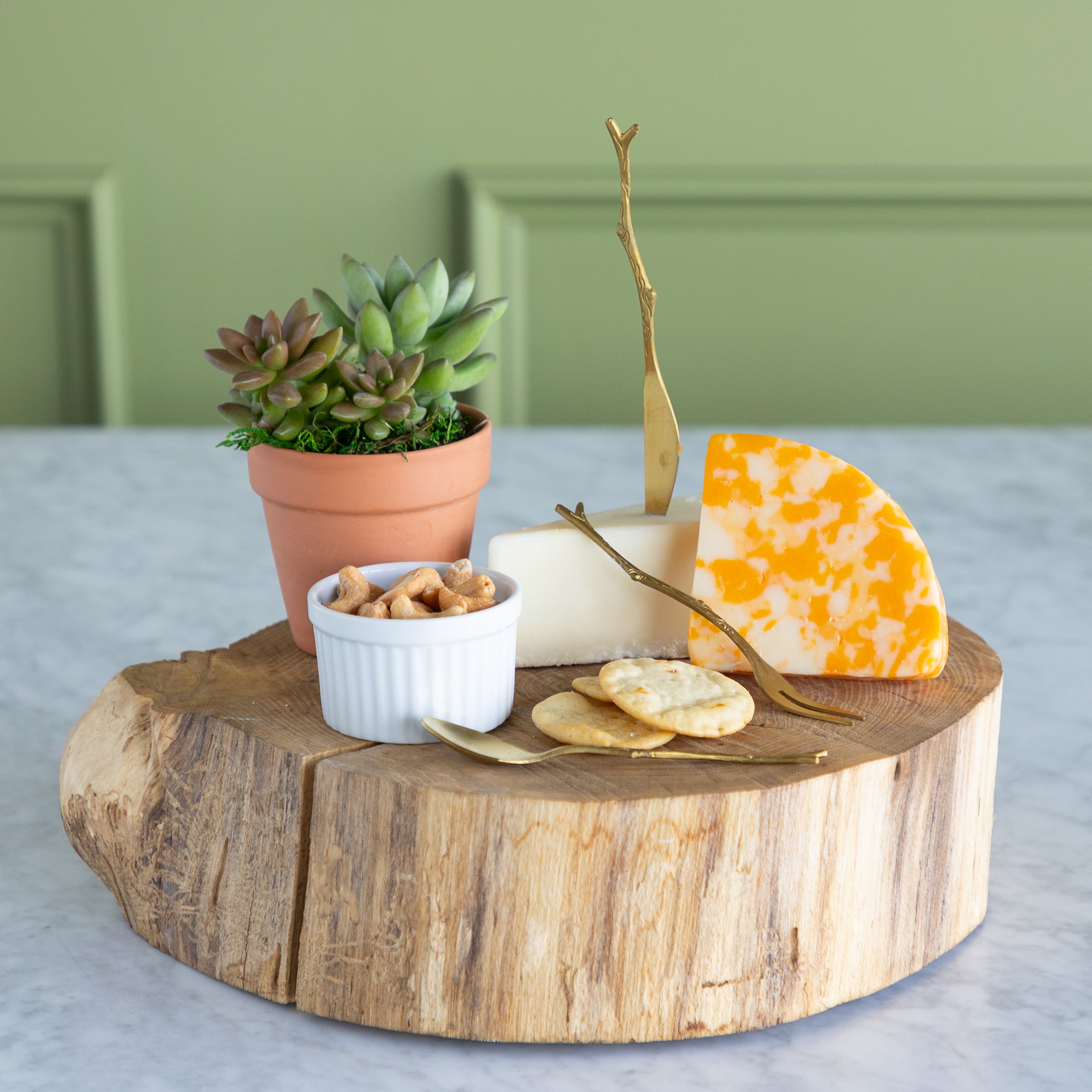 Appetizer Utensils with Twig Shaped Handle