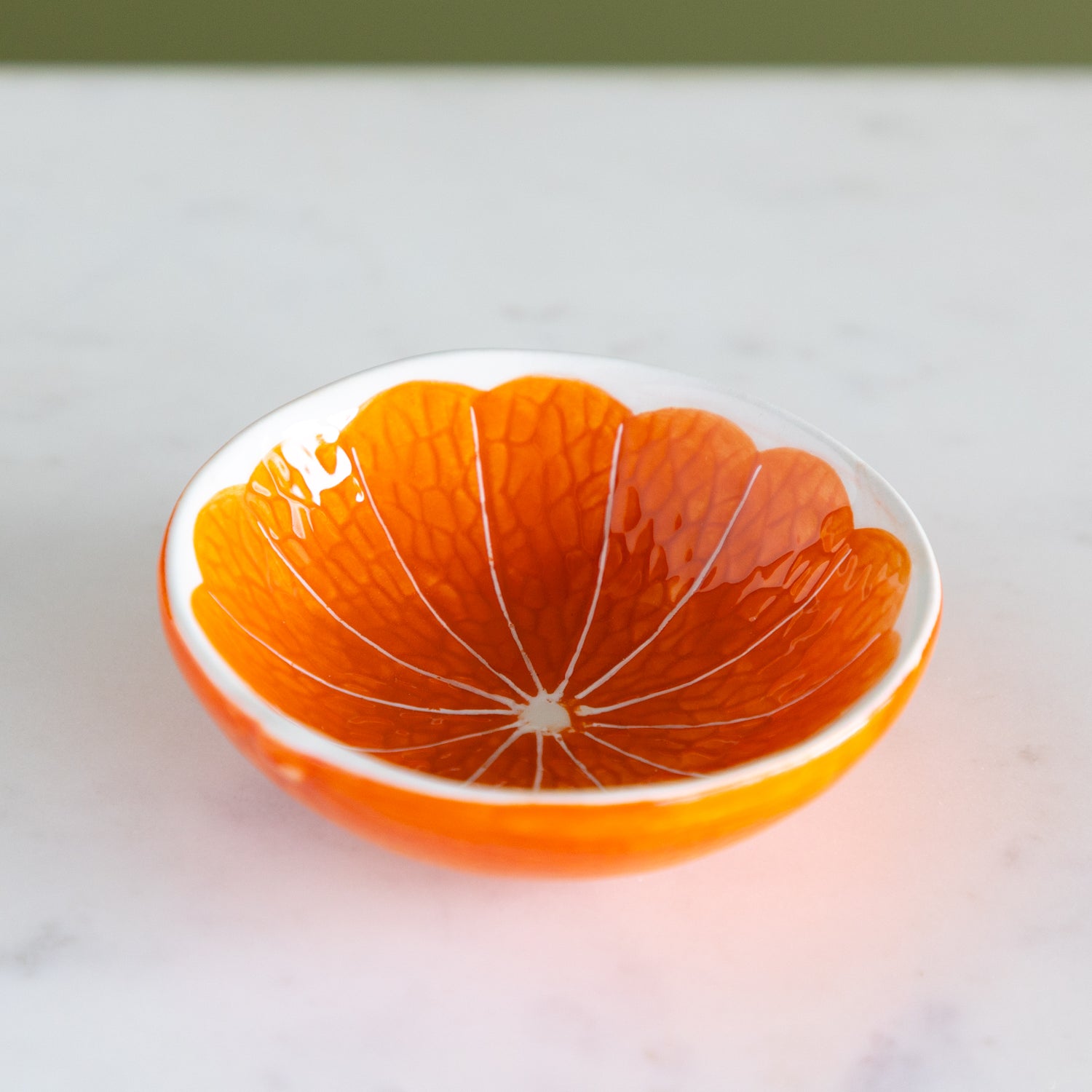 Ceramic Citrus Fruit Shaped Bowl