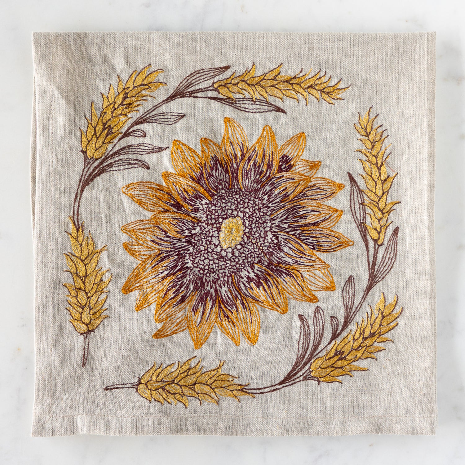 Sunflower &amp; Wheat Dinner Napkin