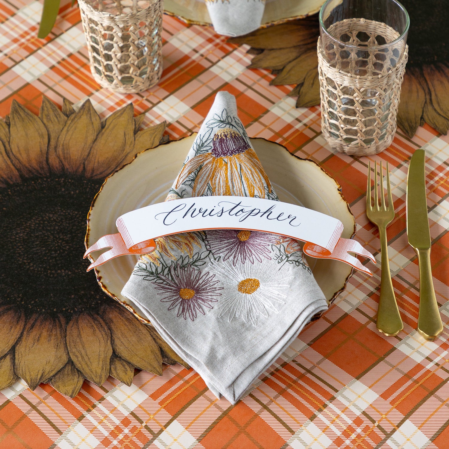 Autumn Blossoms Dinner Napkin